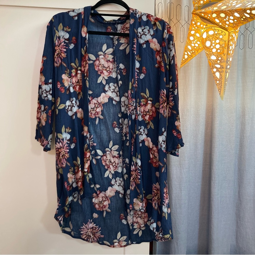 Pink Clover Floral Kimono